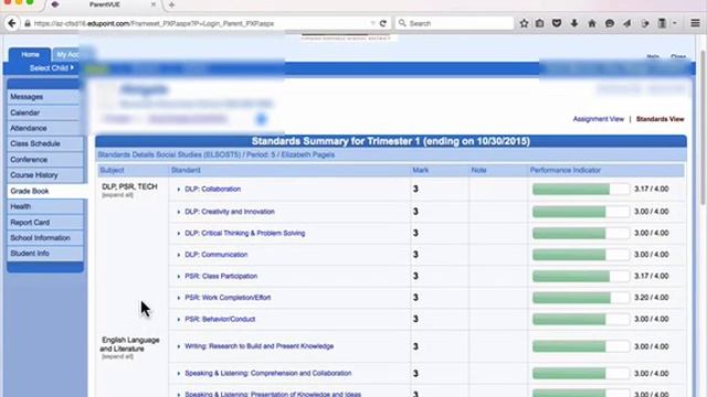 View Scores in ParentVUE смотреть онлайн