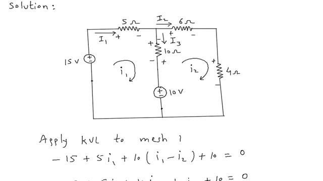 Mesh Analysis : For the circuit in Fig find the branch currents I1, I2, and I3 using mesh analysis смотреть онлайн