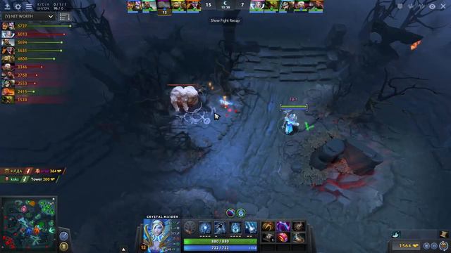 ДоТа 2 фарм лес Кристал Мейден патч 7.04