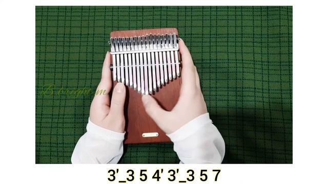Anastasia ; Once Upon a December kalimba cover and Tutorial , آموزش کالیمبا смотреть онлайн
