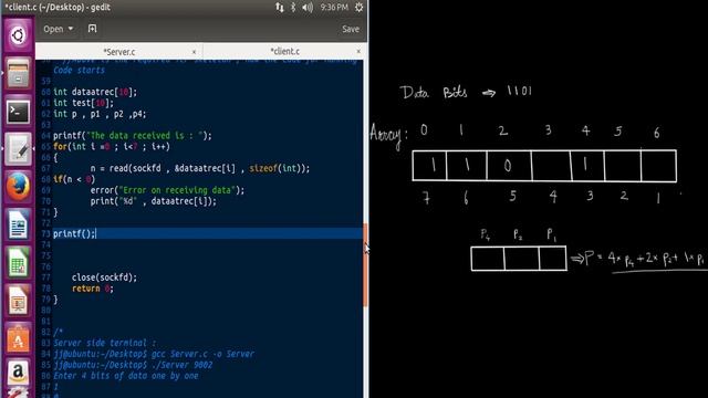 Implementing Hamming Code in Socket Programming. | Socket Programming | Tutorial No 11 смотреть онлайн