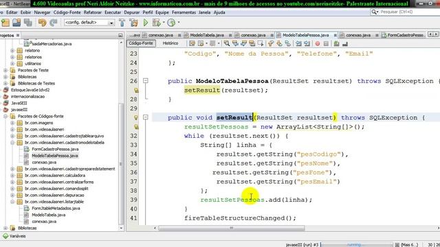 aula 4683 javaseIII getColumnName Listando no JTable com titulos personalizados смотреть онлайн