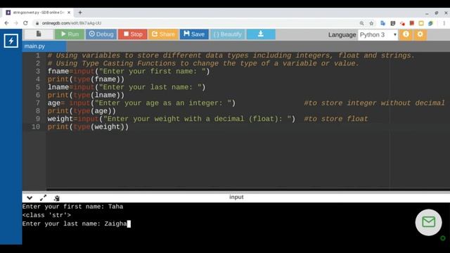 Python: Type Casting смотреть онлайн