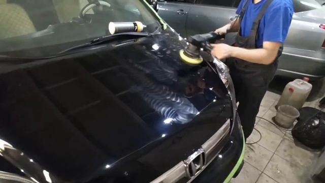 Ремонт, окраска, обработка кузова Honda CR-V 2008 г.в. керамикой Hikari Diamond 9h смотреть онлайн