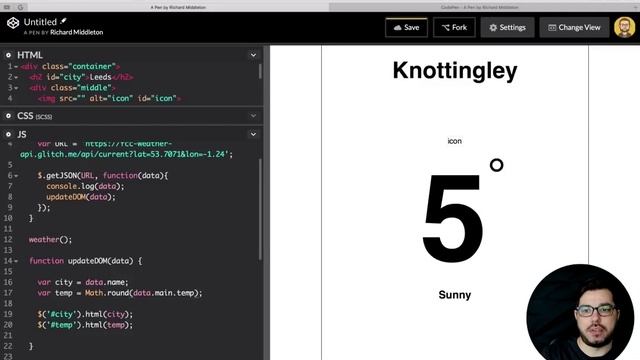 Create A Weather App Using An API (Part 2 Javascript) freeCodeCamp смотреть онлайн