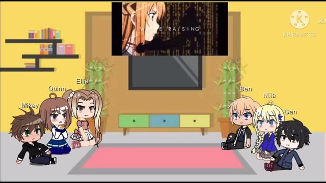 SAO Classmates AU React To Kirito And Asuna 1/?