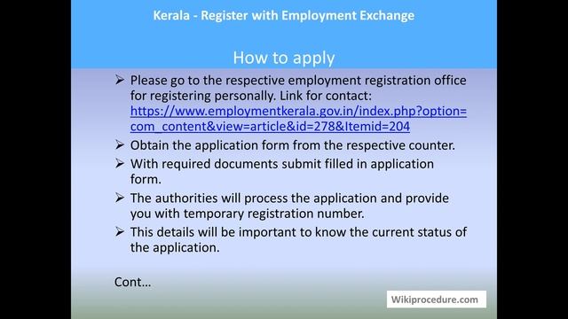 Kerala - Register with Employment Exchange смотреть онлайн