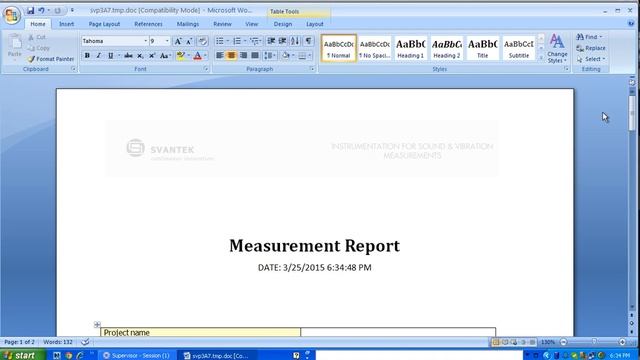 SVANTEK Supervisor - Create report template 20150325 смотреть онлайн