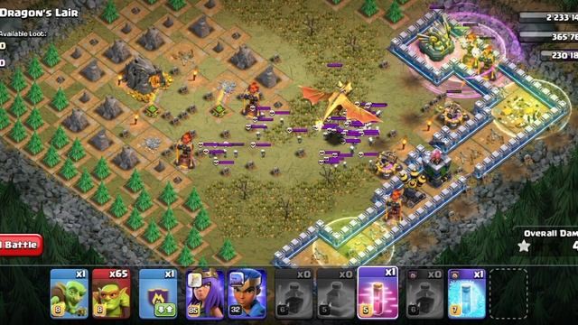 Dragon's Lair vs Super Goblin | Single player | Clash of clan ? смотреть онлайн