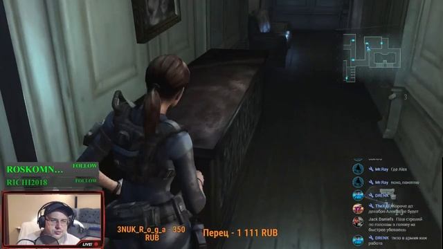 Resident evil revelations прохождение стрим, НАВАЛЯЕМ , уасссяяяя! #2 смотреть онлайн