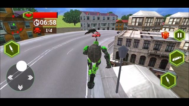 Turtle Super Robot Car Transform Shooting | Green Car Driving | Turtle Transform Car - Racing Game смотреть онлайн
