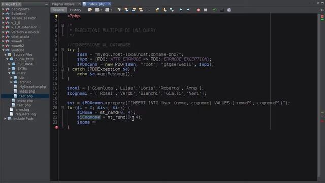 PHP 7 Tutorial ITA: Esecuzione multipla query PDO (6) #64 смотреть онлайн