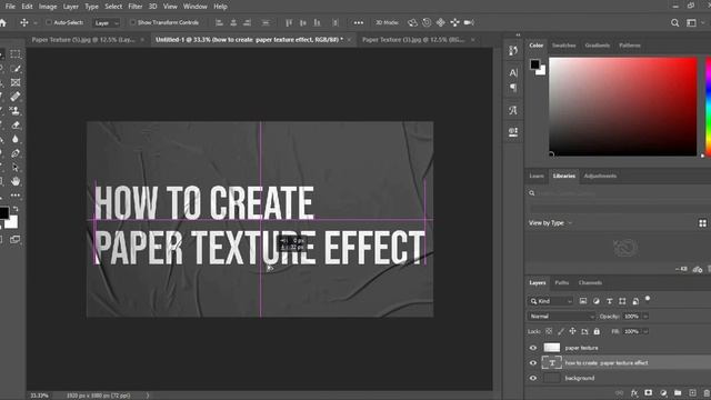 how to create paper texture effects in photoshop смотреть онлайн