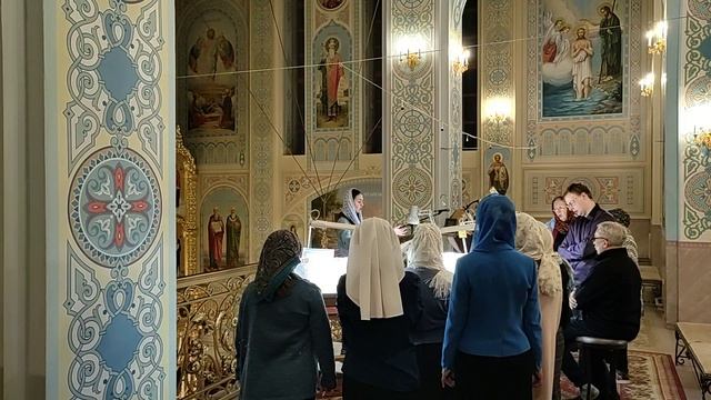 Стихиры "на хвалитех" праздника, гл. 4-й, "Слава и ныне" гл. 6-й. Регент Екатерина Артюхова. смотреть онлайн