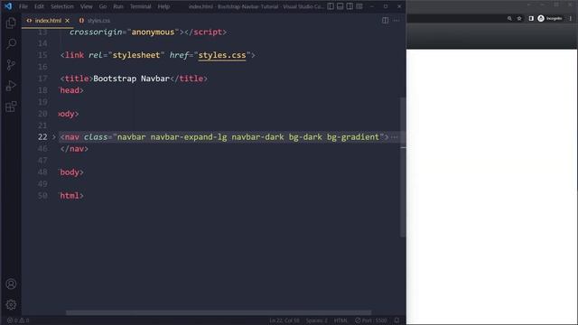 Bootstrap 5 Navbar Background Gradient смотреть онлайн