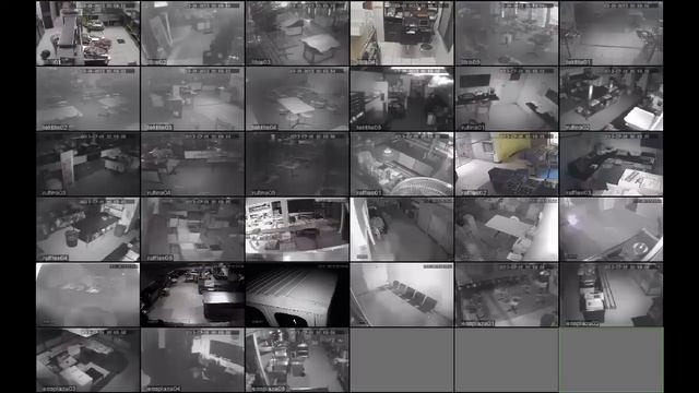 Witson CMS CCTV live 6 remote sites 33 cameras total - Night Mode смотреть онлайн