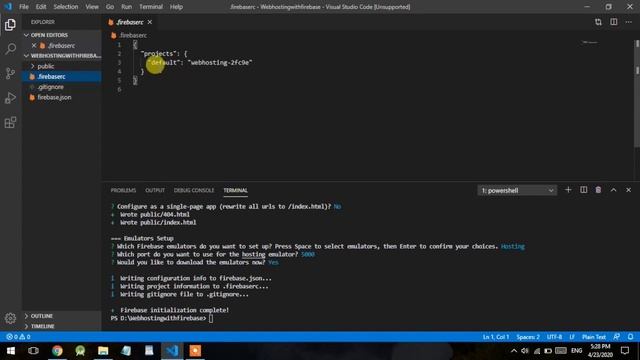 Firebase Hosting: Initialization and Testing смотреть онлайн