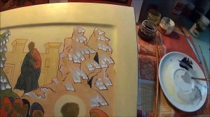 Пишем Икону Жены Мироносицы у Гроба Господня. Этап 3.Обобщение пробелов.