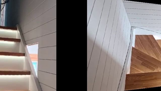 Деревянная лестница с подсветкой ступеней ? по Вашим размерам