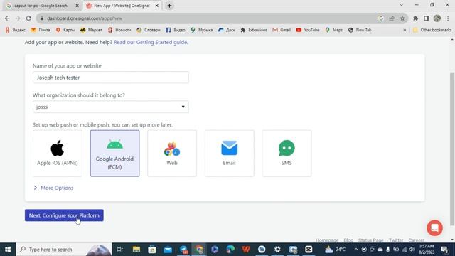 How to get onesignal App id - Andriod studio | Firebase cloud messaging with onesignal смотреть онлайн