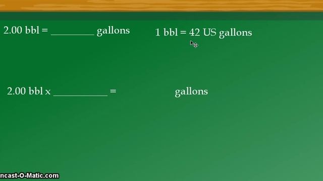 Unit conversion: 2.00 barrels of oil (bbl) to gallons смотреть онлайн