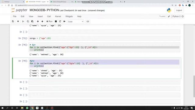Filtreleme Sorguları - Python MongoDB Dersleri смотреть онлайн