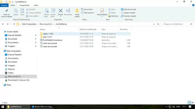 Aprenda a Instalar o Servidor Web NGINX 1.18.0 com PHP 7.4.12 & BLUDIT CMS 3.13.1 no Windows 10 смотреть онлайн