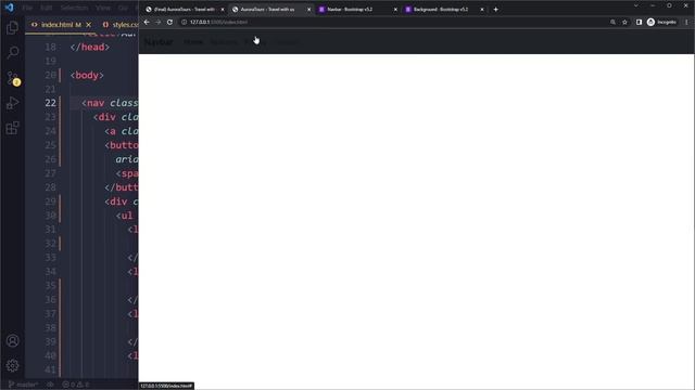 Bootstrap 5 navbar dark Explained смотреть онлайн