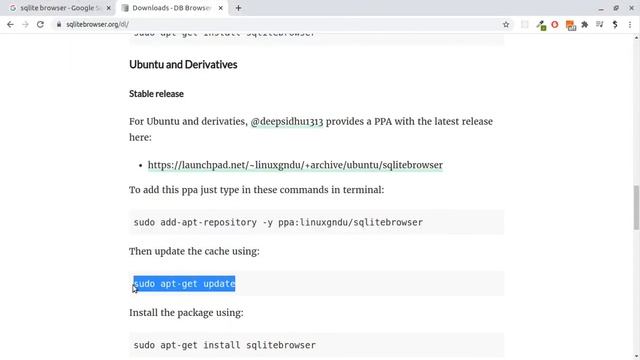 How to install DB browser for sqlite on UBUNTU 20.04 LTS ? смотреть онлайн