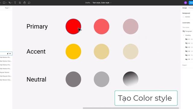 [Figma] Tạo Text style, color style смотреть онлайн