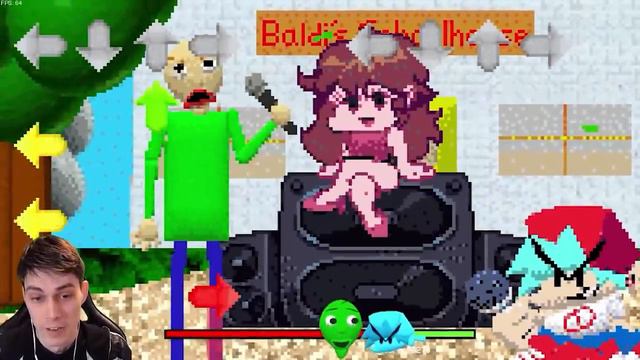 БАЛДИ VS БОЙФРЕНД ! - FRIDAY NIGHT FUNKIN' Baldi Mod смотреть онлайн