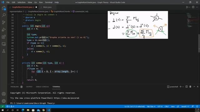 Théorie des graphes avec Java (Partie 7) : Le degré d'un sommet avec la Matrice d'adjacence, darija смотреть онлайн