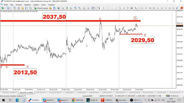АКТУАЛЬНЫЙ ТРЕНД РЫНКА (РАЗБОР СДЕЛОК) 30.01.2024г.