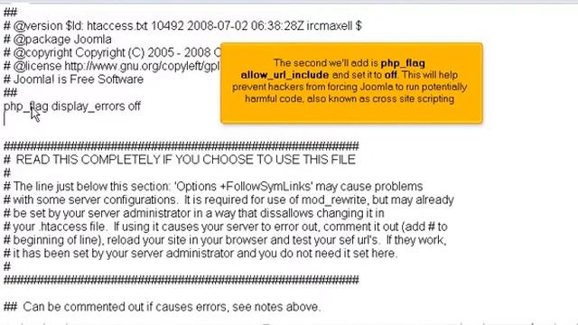 joomla PHP htaccess FTP смотреть онлайн