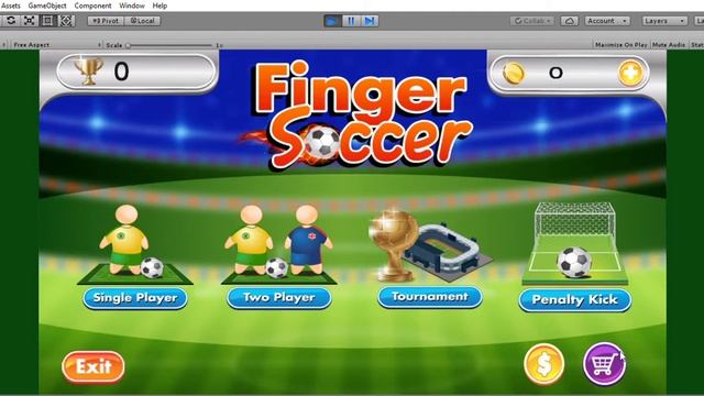 Finger Soccer game in unity смотреть онлайн