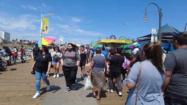 Walking Los Angeles : Santa Monica Pier & Beachfront смотреть онлайн