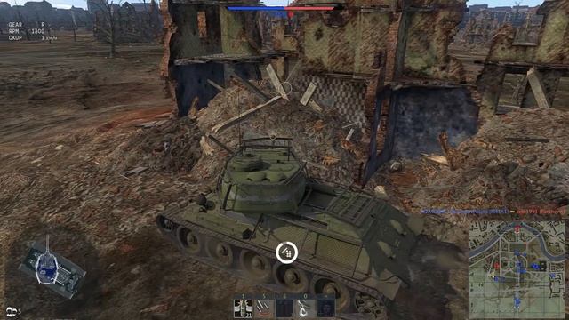 Т-34-85Э | У вас тройня! | War Thunder смотреть онлайн
