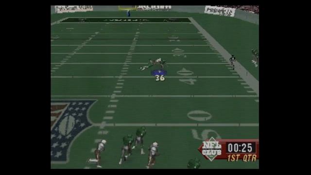 NFL Quarterback Club '96 - Intro and Gameplay - Sega Saturn смотреть онлайн