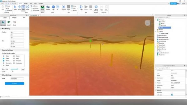 How to make a Desert Scene! | ROBLOX Studio