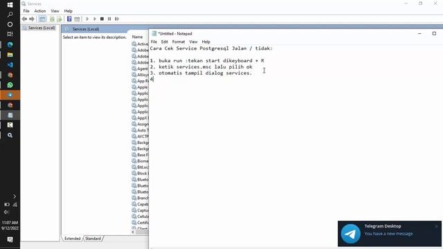 Cara Cek Service Postgresql di Windows смотреть онлайн
