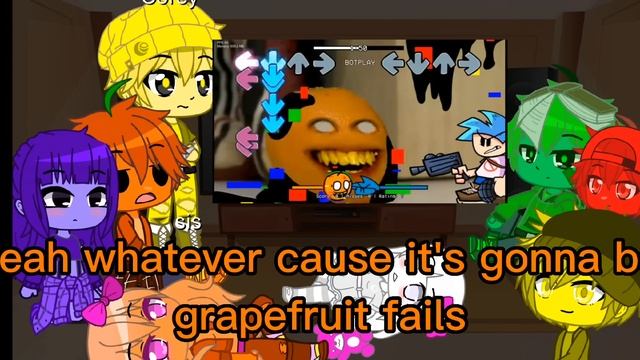 Annoying orange and his friends react to fnf annoying orange pibby corruption ( read discription) смотреть онлайн