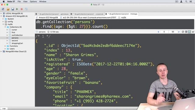 13 MongoDB Indexing - Example 4: Query performance with index смотреть онлайн
