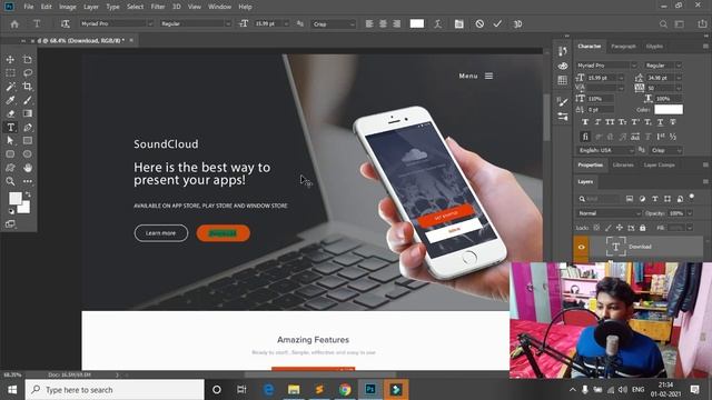 Convert PSD to HTML in Hindi || How to Make HTML Website смотреть онлайн