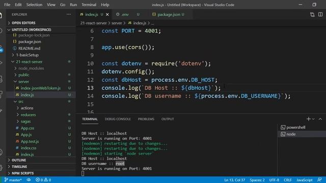 How to configure env variables in Node js | dotenv setup | Telugu Tutorials смотреть онлайн