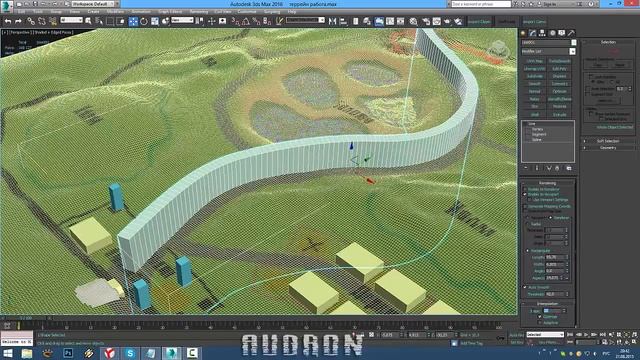 3Ds Max - Дорога на террейне смотреть онлайн