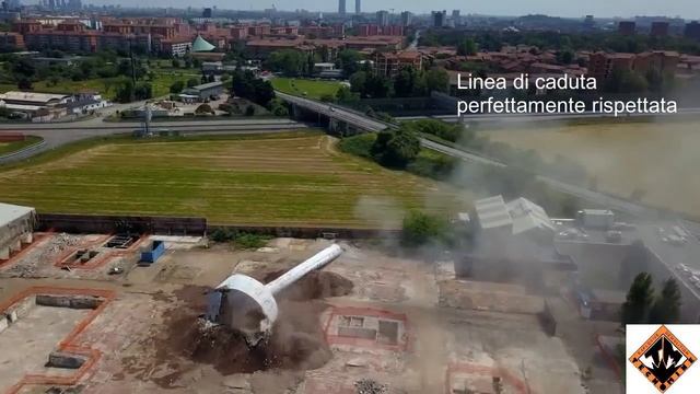 Tecnomine: Demolizione torre piezometrica a Novate Milanese (MI) смотреть онлайн