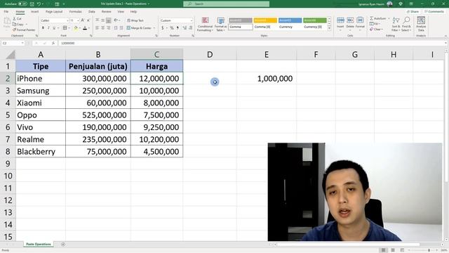 Cara Menggunakan Paste Operations di Excel смотреть онлайн