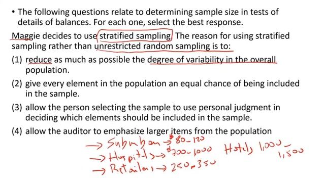 Stratified Sampling | Sample Size | CPA Exam Auditing Simulation | Auditing and Attestation Course смотреть онлайн