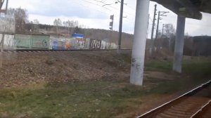 Вид из окна электропоезда по маршруту: Савелово - Савеловский вокзал