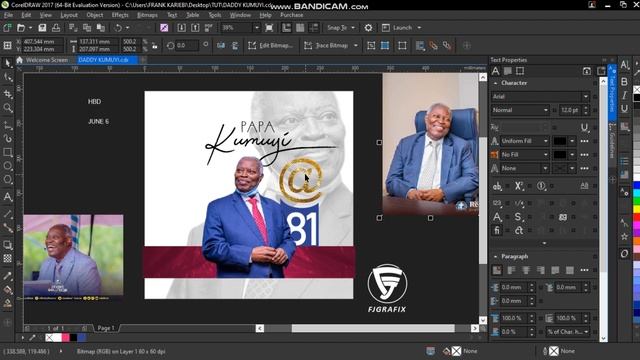 Pst. Dr W.F Kumuyi | Birthday Flyer | CorelDRAW смотреть онлайн